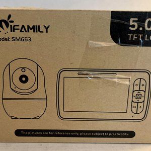 Ifamily SM650 Video Baby Monitor, 5” Large Display with Camera and Audio New